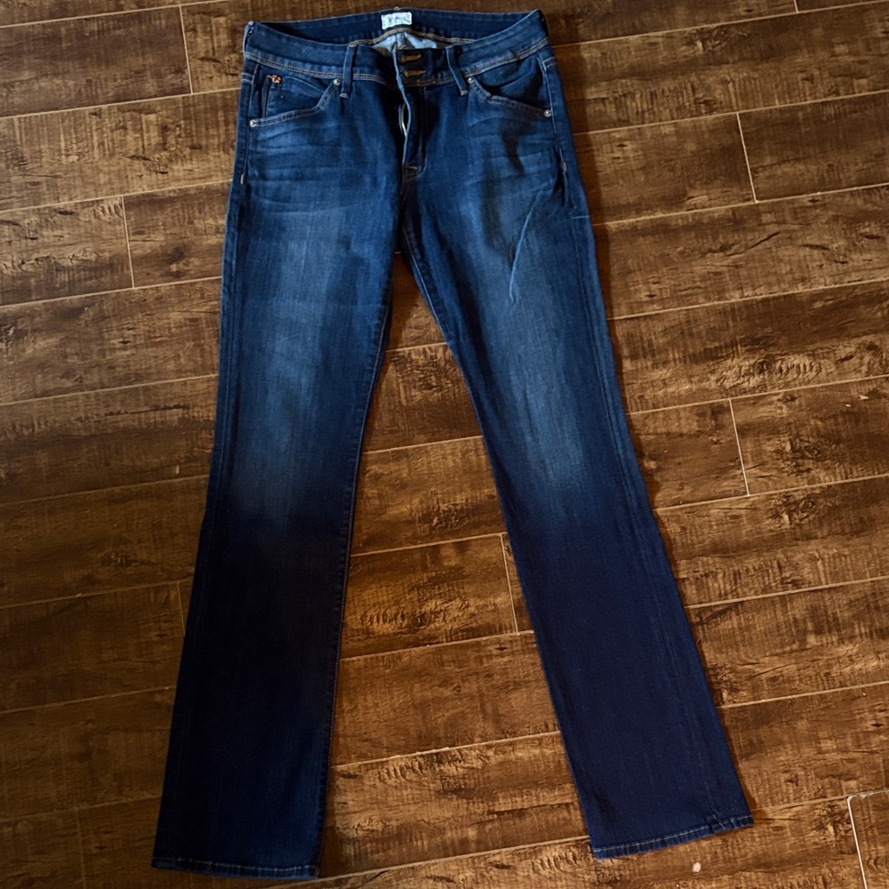 Hudson Jeans Dark Blue Straight Leg Women's Jeans